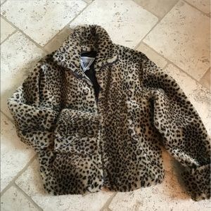 Faux Fur Leopard Jacket